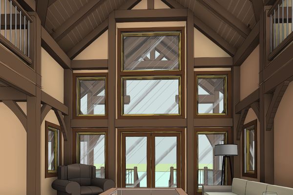 Lake-of-Woods-Cottage-Ontario-Canadian-Timberframes-Design-Interior-Great-Room